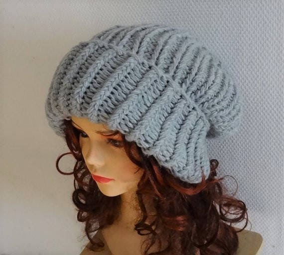Super Slouchy Beanie Große Baggy Mütze Winter Erwachsene Teen Fashion Chunky Strick Strickmütze Herren Oversized Wintermütze Große von ifonkaa