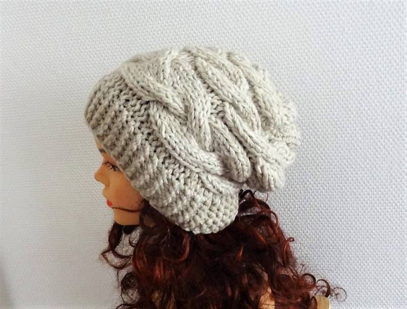 Super Slouchy Beanie Big Baggy Hut Winter Erwachsene Teen Mode Chunky Knit Strickmütze Große Männer Oversized Wintermütze Slouchy Hat von ifonkaa