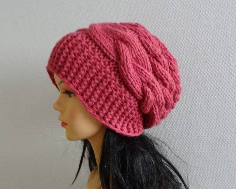 Super Slouchy Beanie Große Baggy Mütze Winter Erwachsene Teen Fashion Chunky Strick Strickmütze Herren Oversized Wintermütze von ifonkaa