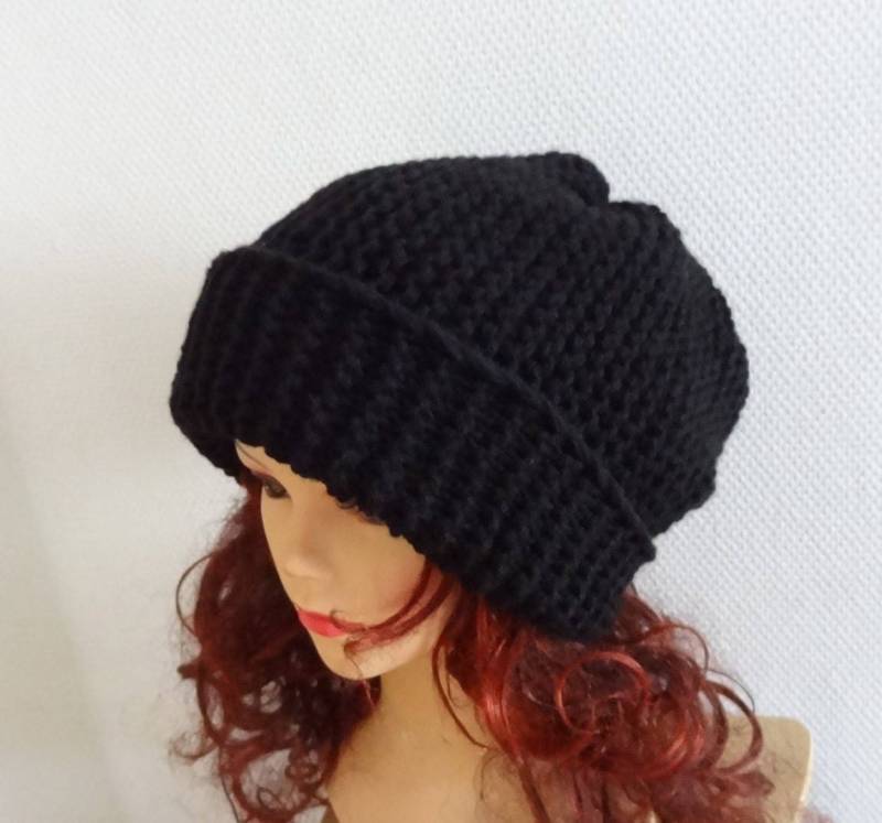 Unisex Baggy Mütze Wintermode Chunky Slouchy Strickmütze Große Herren Beanie Oversized Beige Slouchy Wintermütze Damenmütze Groß Stricken von ifonkaa