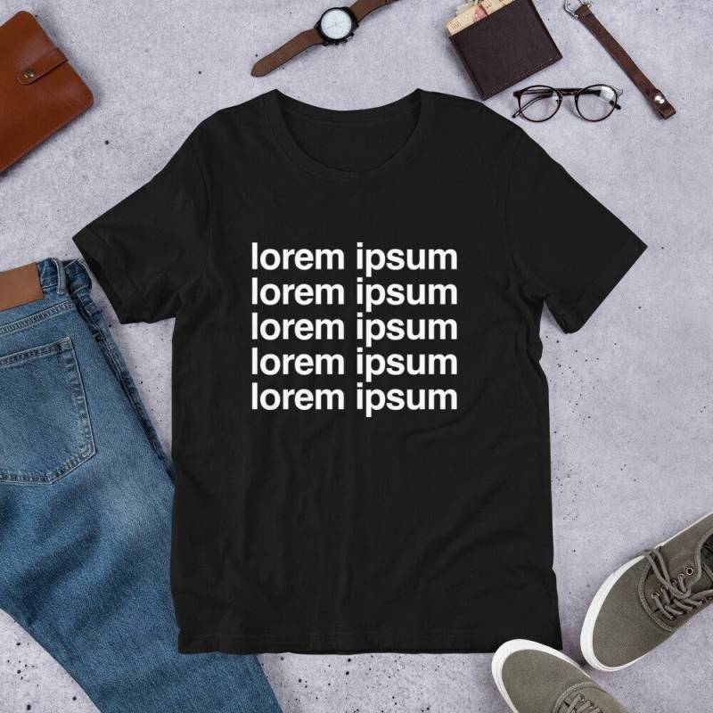 T-Shirt - Lorem Ipsum | Designers Fun Dark von ifourStore