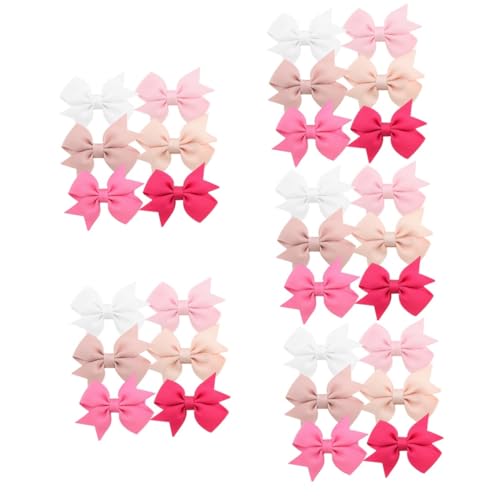 60 Stk Haarschmuck Für Mädchen Kleinkind Mädchen Haarschmuck Haarspange Mit Schleife Haarschmuck Für Kleinkinder Kopfbedeckung Gerippter Gürtel Aus Polyester Blumenmädchen Fräulein von ifundom