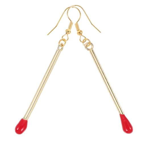 ifundom 1 Paar Übereinstimmung mit Ohrringen hängende Ohrringe Modeschmuck Streichholz Mode -Ohrring Schmuck-Ohrring Ohrringe für Frauen baumelnd Legierung Golden ifundom 1 Paar Übereinstimmung mit Ohrringen hängende Ohrringe Modeschmuck Streichholz Mode -Ohrring Schmuck-Ohrring Ohrringe für Frauen baumelnd Legierung Golden von ifundom