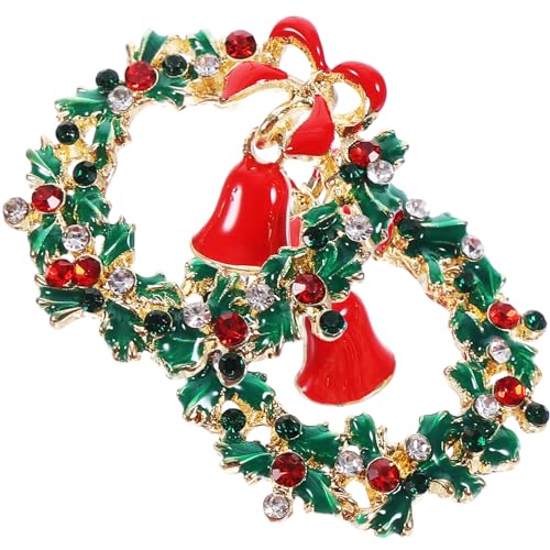 ifundom Mädchen Weihnachtsohrringe Damen Ohrringe Kranz Weihnachtskranz Ohrring für Frauen von ifundom