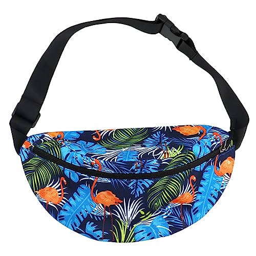 ifundom 1stück Nylon Waist Bag Mit Digitaldruck Für Outdoor-Sportarten Praktischer Fanny Pack Für Laufen Bequemes Handyfach Dunkelblaue Farbe von ifundom