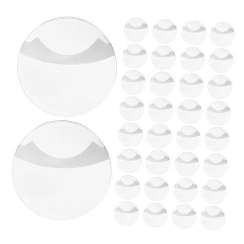 ifundom 100 Stück Transparente Rundhüllen für Abzeichen Kratzfeste Schutzcover für Button Pins Passform für Anime Rundabzeichen Klarer Displayschutz für Aufbewahrung und Präsentation von ifundom