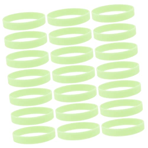 ifundom 100st Leuchtendes Silikonarmband Inspirierende Armbänder Große Leuchtstäbe Kinderarmbänder Armband Für Fluoreszierendes Armband Kinderarmband Mann Kieselgel Elastizität Basketball von ifundom