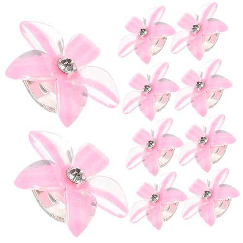 ifundom 10st Strass-haarspange Für Kinder Mini-haarklammern Blumen-haarspangen Für Mädchen Mini-blumenklauen-clips Haarklammern Haarperlen Krallen Strasssteine Doudou-taste Kleinkind von ifundom