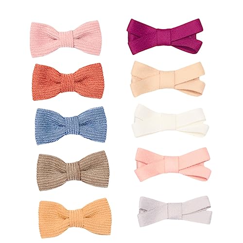 ifundom 10St Schleife Haarnadel Bowknot-Haarnadel Kopfbedeckungen für Kleinkinder Tiara Haarklammer Bowknot-Haar-Accessoire Haarspange mit Schleife Krawatte Haarschmuck Ausgabekarte Baby von ifundom