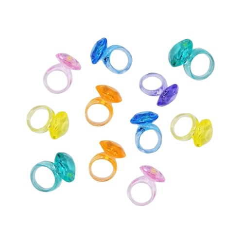 ifundom 110St Mädchen Ringe kinderringe kinder ringe geburtstagsgeschenk geburtstagsmitgebsl gifts for ringe kinder Acrylringe Ringe für Kinder bunte Ringe Tier Verstreute Perlen Korn von ifundom