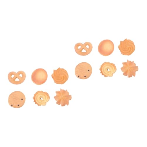 ifundom 12 Stk Cookie-Haarnadel Neuheit Haare Haarspangen Biskuit-Haarspangen kinder haarschmuck hair accessories for Haarklammer lustige Haarnadeln kawaii Haarschmuck Plastik von ifundom