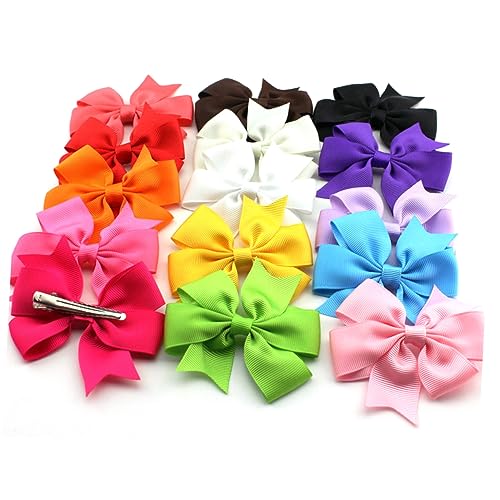 ifundom 15 Farben Haarbögen Für ädchen Haarklammern Mit Alligator Clip Aus Gurtband Bunte Schleifen Haarschmuck Für Babys Und Kleinkinder von ifundom