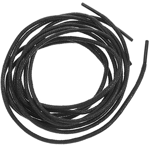 ifundom 1paar Runder Schnürsenkel Für Damen Und Herren Gewachste Schnürsenkel Für Lederschuhe Und Stiefel Langlebig Und Praktisch Für Business Und Freizeitmode von ifundom