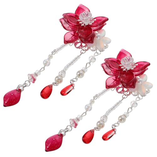 ifundom Blumen Haarspangen Hanfu Haarschmuck Vintage Haarnadeln Kindergeschenke Junge Mädchen Haarspangen Haar Zubehör von ifundom