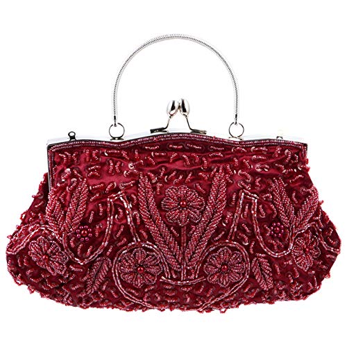 ifundom 1stk Abendessen Tasche Perlentasche Schwarze Kettentasche Vintage Geldbörse Mit Pailletten Abendhandkupplung Rote Clutch-geldbörsen Für Weihnachten Unterarmtasche Bankett von ifundom