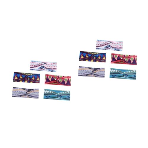 ifundom 2 Sätze Haarschmuck Stirnband Bands Geflochtenes Haarband Party Zubehör Urlaub Haarbänder Übung Haarbänder Kopftuch Kopf Schweißbänder Stirnbänder Trainieren Polyester 5 Stück * 2 von ifundom