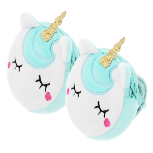 ifundom 2 Stück Einhorn Stofftier Slap Armband Plüsch Armband Einhorn Geldbörse für Kinder Halloween Weihnachten Geburtstag Party Favors von ifundom