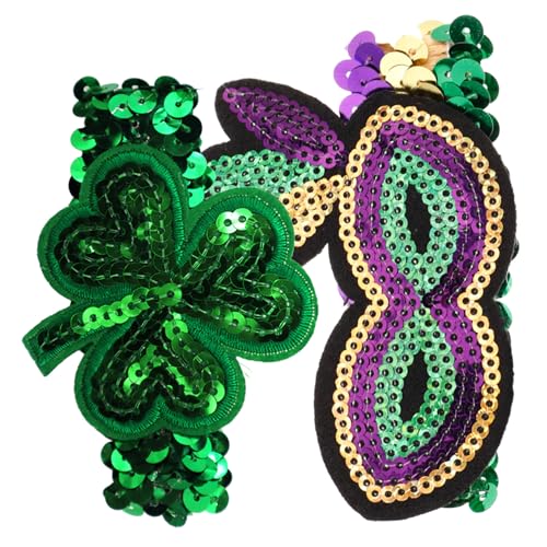 ifundom 2St Karnevalsarmband fasching zubehör faschingsaccessoires irische St. Patrick Day Kostüm Maske herren armband st patricks day armbänder groß st. Patrick'-Armband Mode schmücken von ifundom
