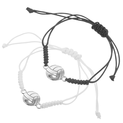 ifundom 2 Stück Volleyball -Anhängerarmband geflochtenes Volleyballarmband Volleyball-Armbänder für Teenager-Mädchen Volleyball -Armband für Team Sportarmband Armband für Jungen Schnur ifundom 2 Stück Volleyball -Anhängerarmband geflochtenes Volleyballarmband Volleyball-Armbänder für Teenager-Mädchen Volleyball -Armband für Team Sportarmband Armband für Jungen Schnur von ifundom