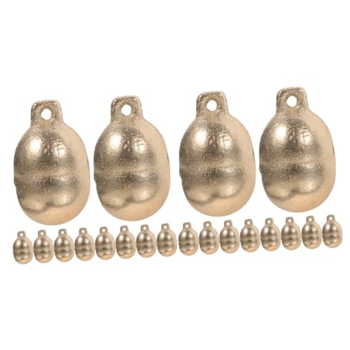 ifundom 20 Stk Haustier Glocke kuscheltier süß lovely pets decor Welpenhalsband verschleißfeste Hundehalsbandglocken handgefertigte Metallglocken der Hund Zubehör Erde die Klingel Kupfer von ifundom