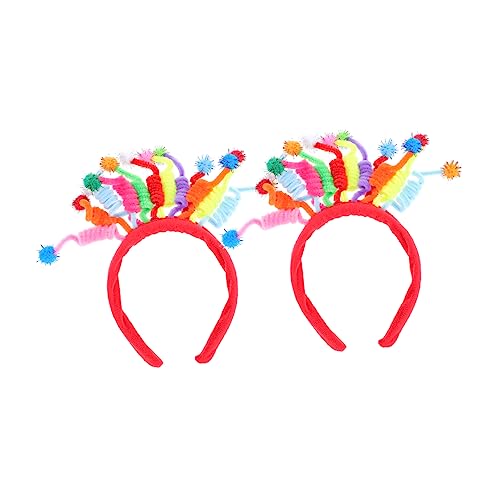 ifundom 2St Party-Stirnband halloween haarreifen kinder haarreif Kinder Haargummis Pom Pom Kopfbedeckung kleidung Kostüm für Kinder Cartoon-Stirnbänder Erwachsener Bommel Haarball von ifundom