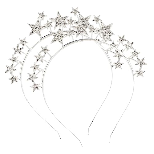 ifundom 2St Sterne Stirnband kinderparty kopf dekor Stirnband mit Sternen für Kinder Tiara Haarbänder Kinder Stirnband Sternförmiges Stirnband für Kinder Blitz Heiligenschein Pentagramm von ifundom