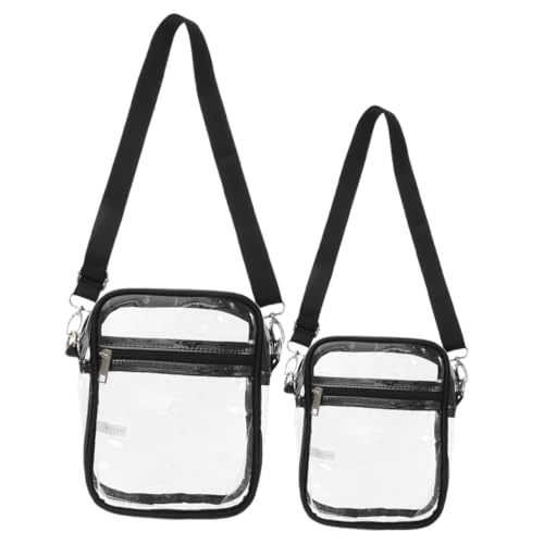 ifundom 2Stücke Durchsichtige Umhängetaschen Verstellbare PVC Taschen mit Reißverschluss Zugelassen für Veranstaltungen Handytaschen für Herren Großer ifundom 2Stücke Durchsichtige Umhängetaschen Verstellbare PVC Taschen mit Reißverschluss Zugelassen für Veranstaltungen Handytaschen für Herren Großer von ifundom
