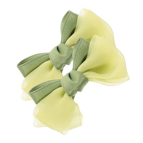 ifundom 2st Haarschmuck Für Babys Verstellbare Schlingen Babybogen Gefrostete Haarbänder Haargummischleife Schlüsselanhänger Aufkleber Berühren Babykissen Matte Haarbänder Green Polyester von ifundom