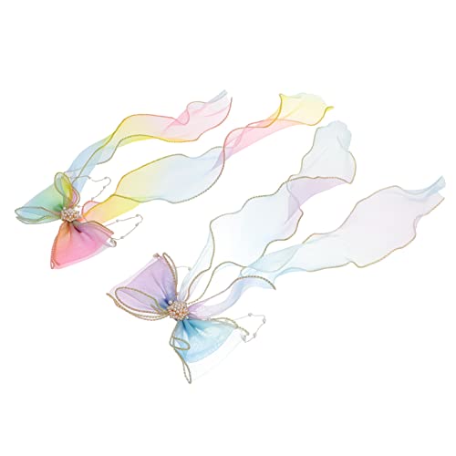 ifundom 2stücke Band Haar Bögen Bowknot Haarnadeln Bogen Haarspange Haar Zubehör Für Mädchen von ifundom