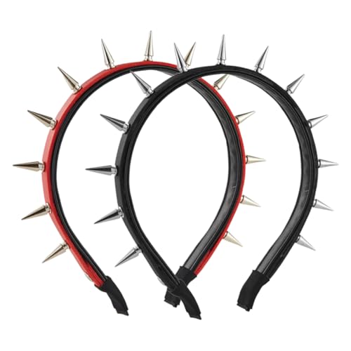 ifundom 2stücke Stirnband Mit Stacheln Für Damen Punk-stirnbänder Cosplay-stirnbänder Haarspange Für Cosplay-partys Haarband Für Halloween-themenparty Accessoires Für Themenpartys von ifundom