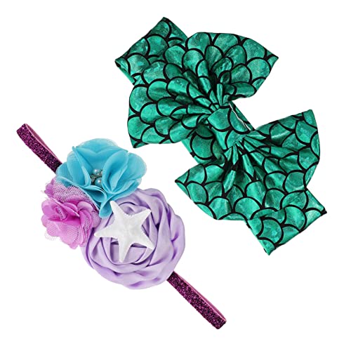 ifundom 2stücke -stern Dekorierte Stirnbänder Elastisch Stirnband Mädchen Schöner Kopf-schmuck von ifundom