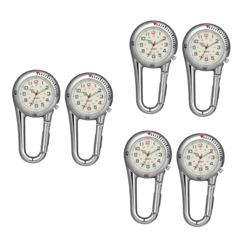 ifundom 3 Sätze Fluoreszierendes Zifferblatt Rucksack Uhr Mit Schnalle Und Clip Gürteluhr Edelstahl Silber 2 Stück * 3 ifundom 3 Sätze Fluoreszierendes Zifferblatt Rucksack Uhr Mit Schnalle Und Clip Gürteluhr Edelstahl Silber 2 Stück * 3 von ifundom