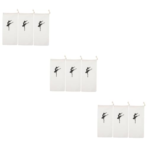 ifundom 3 Sätze Tanzschuhtasche Ballettschuhe Mädchen Damen Tanztasche Praktische Aufbewahrungsschuhtasche Tasche Mit Kordelzug Tanzende Schuhtaschen Segeltuch 6 Stücke * 3 von ifundom