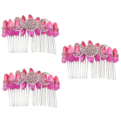 ifundom 3 Mutter Silber 20 Zahn Haar kamm Braut Haarspange Kamm Hochzeitshaarschmuck für Bräute Haarschmuck für Damen haarzubehör für damen Accessoires für Hochzeitskleider Steckkamm von ifundom