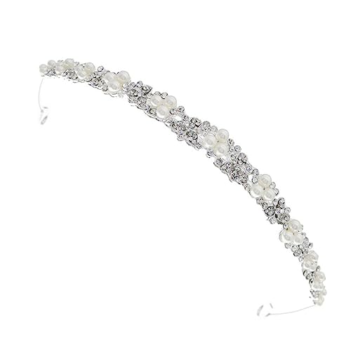 ifundom 3 Stk Stirnband Haarreifen Aus Strass Kopfschmuck Aus Strass Weiblicher Haarreif Haare Für Frauen Weibliches Haar Perle Hochzeitskleid Braut Legierung von ifundom