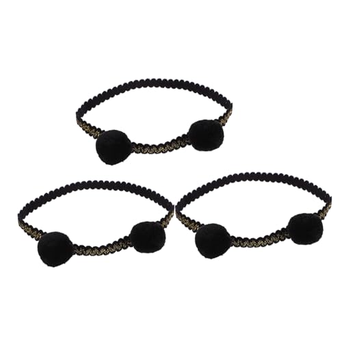 3 Stk baby stirnband Kopfbedeckung für Babys Baby-Mädchen-Stirnband Baby-Stirnband haarschmuck Tiara baby haarband Kopfschmuck für Kinder Koreanische Version schmücken Ball Stoff von ifundom