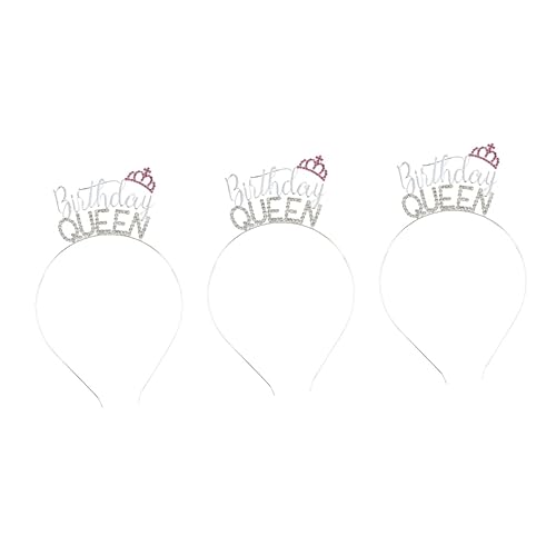 ifundom Haarschmuck Stirnband 3 Stück Braut-Kopfbedeckung Haarbänder Für Mädchen Outfits Für Mädchen Geburtstagsparty Für Mädchen Braut-Accessoires Prinzessin-Kostüm-Zubehör Schönes von ifundom