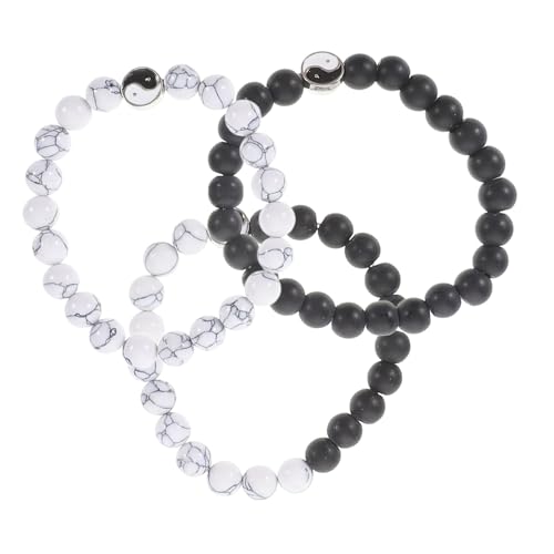 ifundom 3 Stück Traditionelles Chinesisches Sport Armband Teiliges Perlen Stretch Armband Unisex Freundschaft Schmuck für Männer und Frauen als Glücksbringer von ifundom