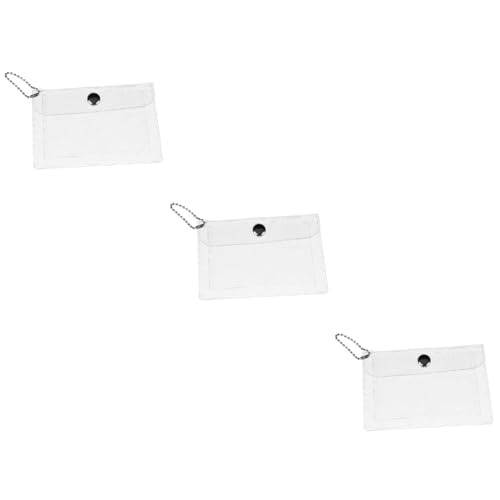 ifundom 3 Stück Transparentes Wasserdichtes Geldbörse mit Schlüsselanhänger Multifunktionale Münztasche für Erwachsene für Reisen und Alltag Schützt Karten und Kleingeld von ifundom