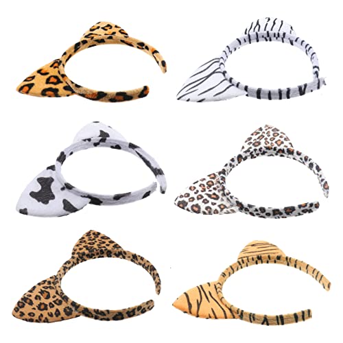 ifundom 30 Stk Mädchen Kuscheltiere Tierkostüme Haarband Ohr Stirnbänder Ohr Haarreifen Katzenohren Halloween Ohrstirnbänder Für Mädchen Tierwelt Gepard Ohren Abschlussball Kleidung Kind von ifundom