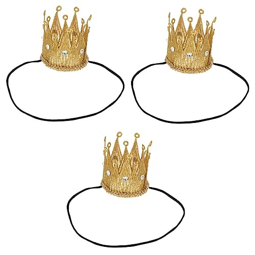 3St Spitze Krone Haarspange geschenk Mädchen Haarschmuck Stirnband Kopfbedeckung Kind Stoff von ifundom