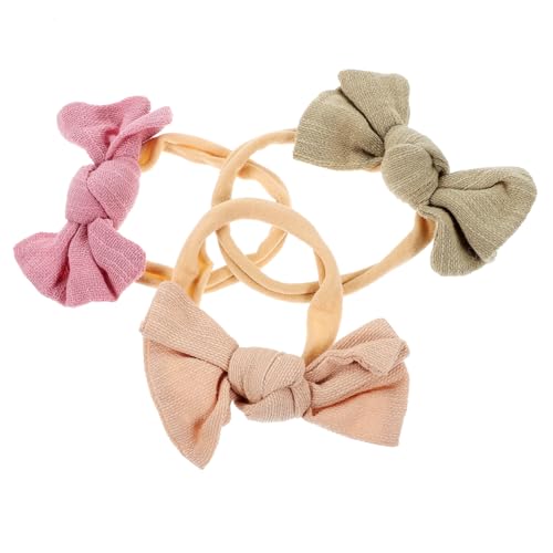 ifundom 3St Baby-Stirnband baby stirnbänder Haarband Haargummi Schleife-Stirnband Neugeborenes Stirnband Süßes Stirnband für Mädchen Krawatte Haarschmuck Kopfbedeckung Kleine Chiffon von ifundom