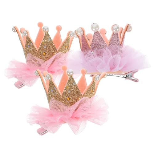 ifundom 3stücke Krone Haarschmuck Für Mädchen Elastische Blumenkrone Kopfbedeckung Haarnadeln Party Festival Haarspangen Zufällige Farbe von ifundom