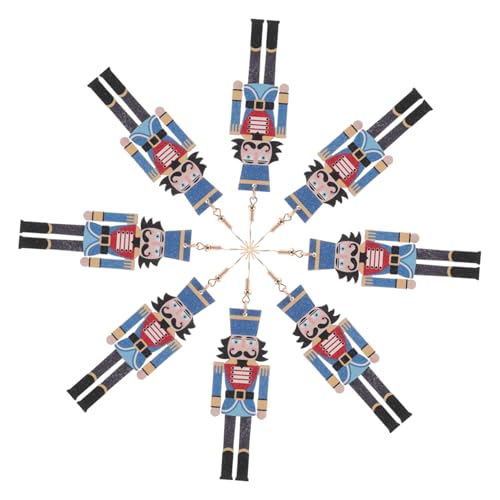 ifundom 4paare Ohrringe Für Damen Weihnachts-tropfenohrringe Aus Holz Kreativer Weihnachtsschmuck Für Mädchen Festlicher Ohrschmuck Für Weihnachtsfeiertage Süßer von ifundom