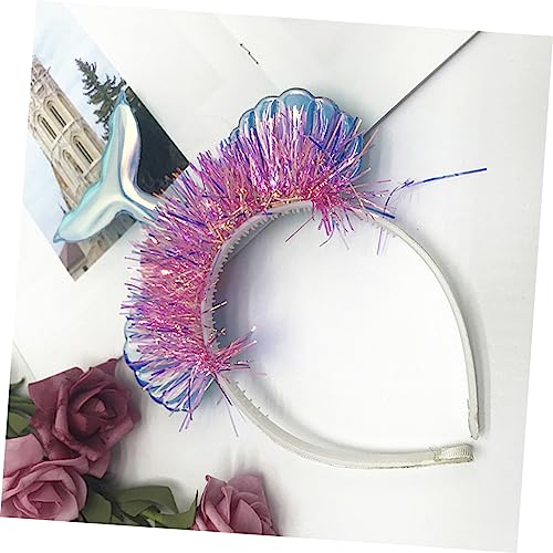 ifundom 4 Stück Haarschleife Meerjungfrau-Stirnband Geschenke für Mädchen Coole Armbänder für Männer Haarbänder für Mädchen Tiara Gastgeschenke die Blumen Kopfbedeckung Haarschmuck von ifundom