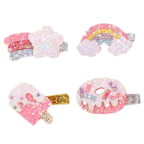ifundom 4stücke Haarclips Mit Pailletten Mädchen Haarclips Party Haar Zubehör Haarspangen Kleine Süße Accessoires von ifundom