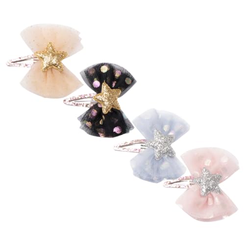 ifundom 4stücke Mädchen Haarbänder Mesh Schleier Haarspangen Knöpfe Haaraccessoires Für Mädchen von ifundom
