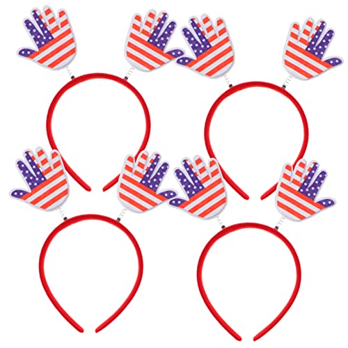 ifundom 4stücke Teiliges Patriotic Hairbands Für Unabhängigkeitstag Dekorative Haarreifen Im Amerikanischen Flaggen-design Für Feiertagsfeiern Und Festlichkeiten von ifundom