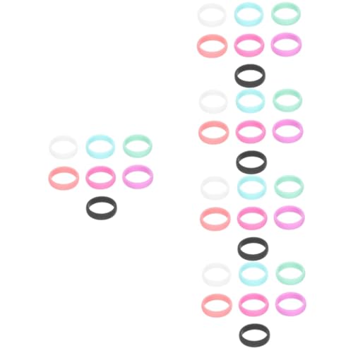 ifundom 5 Sätze Teiliges Dekorative Silikonringe Für Frauen Hautfreundliche Flexible Sportringe Farben Für Aktivitäten Wie Fitness Schwimmen Und Gewichtheben 7 Stücke * 5 von ifundom