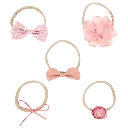 ifundom 5 Stk Schleifen-stirnband Für Mädchen Kleinkind Stirnband Haarband Schleifen-stirnband Für Kleinkinder Schleifen-stirnbänder Für Babys Kopfbedeckung Krawatte Neugeboren Polyester von ifundom